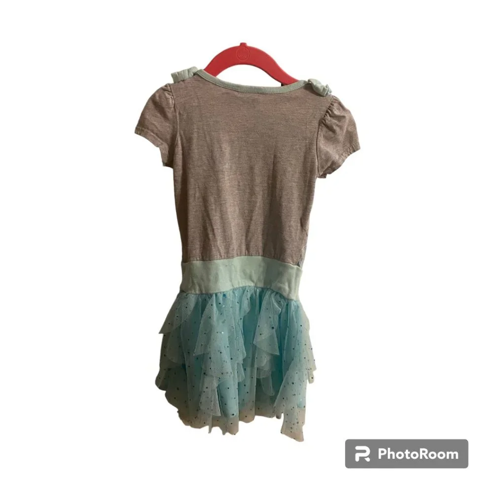 Disney Frozen Elsa girls sparkle tutu dress‎ sz XS 4-5